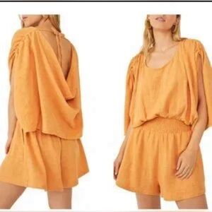 Free People Pietro Tie Back Jumpsuit